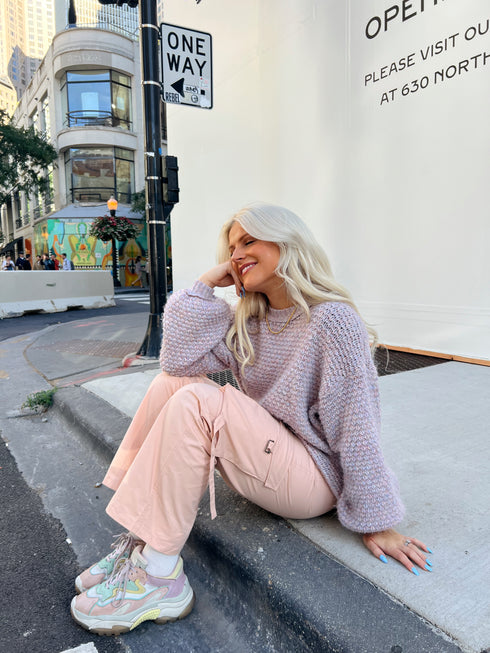 The Izzie Cargo Pant // Pink